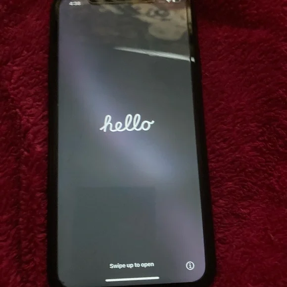 iPhone XR black locked